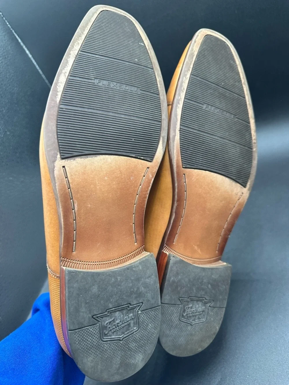 Florsheim POSTINO Cap Toe Oxford Dress Shoe 11D Cognac